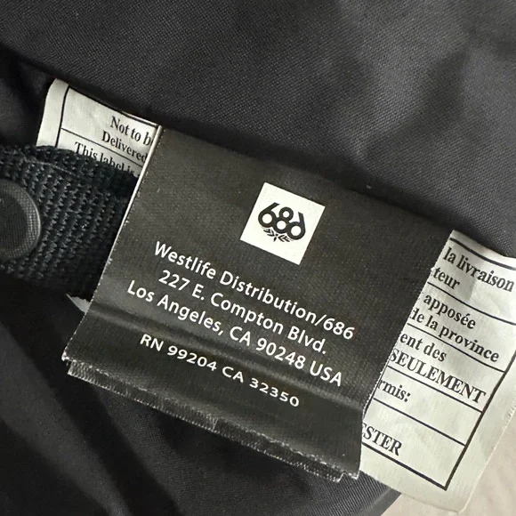 686 “Rumor” Insulated Jacket. “Charcoal Slub” Colorway. Women’s Small. - Picture 8 of 9